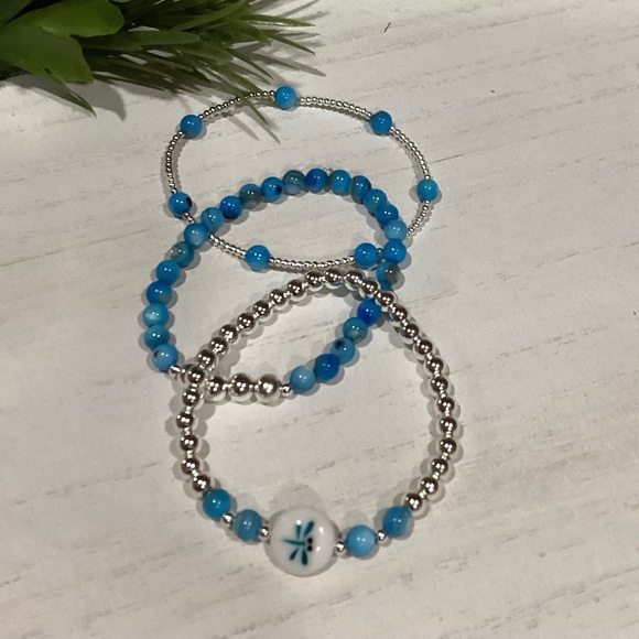 Custom Dragonfly Bracelet Stack - set of 3 - Picture 5 of 10